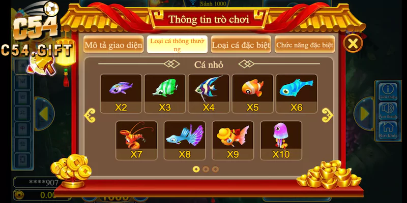 Nhiều chủng loại cá phong phú