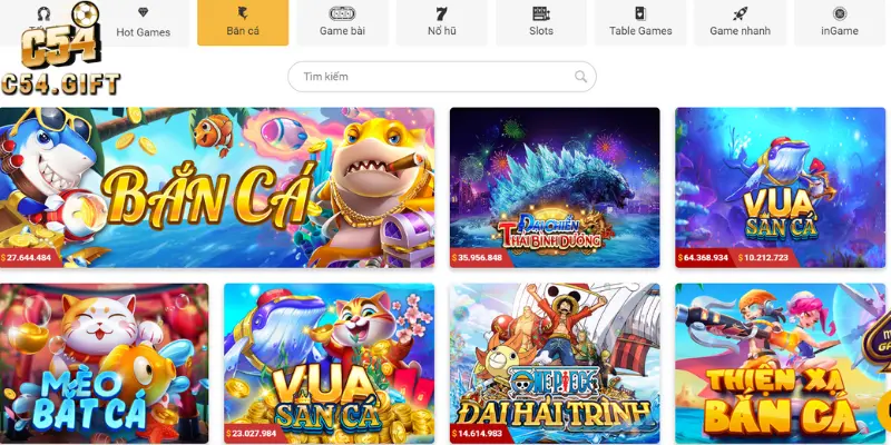 Những ưu điểm của sảnh game bắn cá hiện nay tại c54 