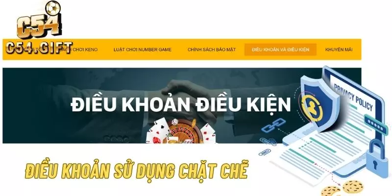 Chính sách bảo mật, điều khoản sử dụng dịch vụ tại cổng game vô cùng chặt chẽ