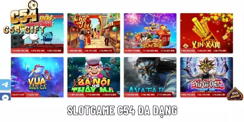 Slot game đa dạng với hàng loạt chủ đề khác nhau cực kỳ hấp dẫn